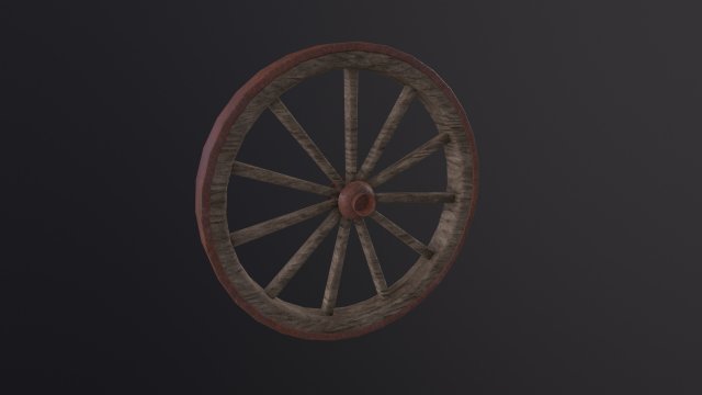 Wagon Wheel Modelo 3D .c4d .max .obj .3ds .fbx .stl .blend