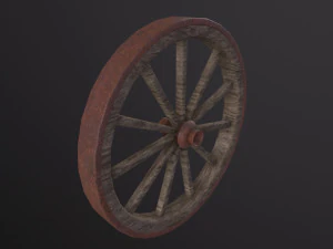 Wagon Wheel 3D Model