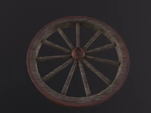 Wagon Wheel 3D Model