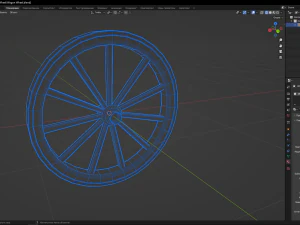 Wagon Wheel 3D Model