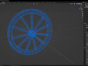 Wagon Wheel 3D Model