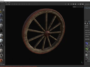 Wagon Wheel 3D Model