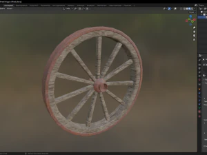 Wagon Wheel 3D Model