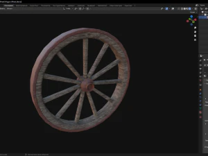 Wagon Wheel 3D Model