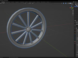 Wagon Wheel 3D Model