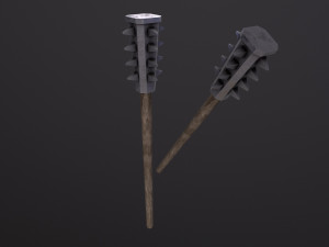 Wood Mace 3Dモデル