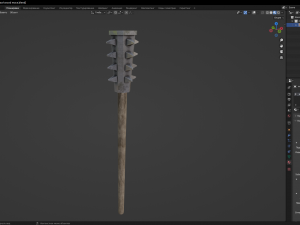Wood Mace 3Dモデル