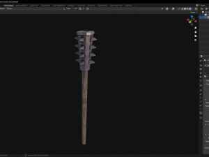 Wood Mace 3Dモデル