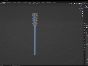 Wood Mace 3D Model