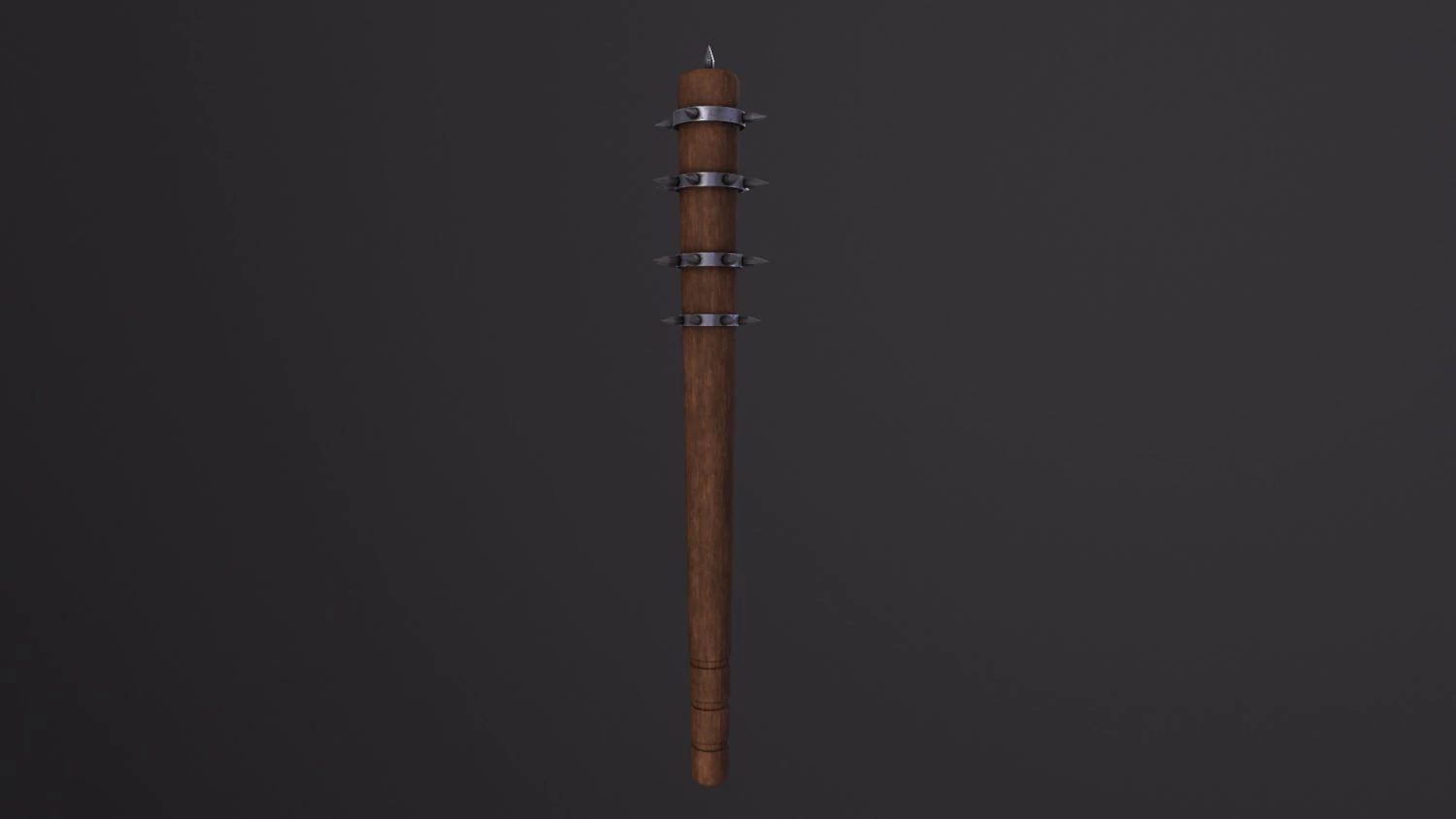 Spiked Club 3D Model .c4d .max .obj .3ds .fbx .stl .blend
