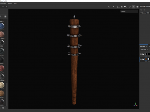 Spiked Club Model 3D
