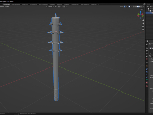 Spiked Club Model 3D