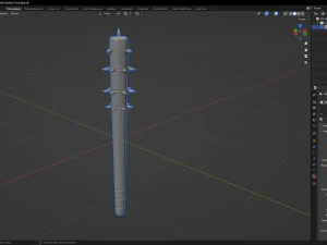 Spiked Club 3D Model