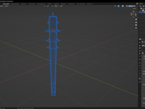 Spiked Club Model 3D