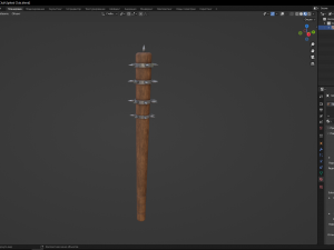 Spiked Club Model 3D