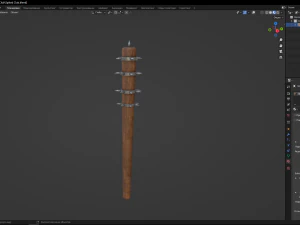 Spiked Club 3D Model