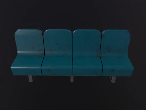 4 asientos Modelo 3D