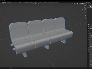 4 Seats Model 3D