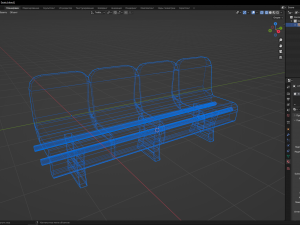 4 Seats Model 3D