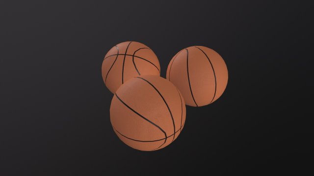 Basketball ball 3D मॉडल .c4d .max .obj .3ds .fbx .stl .blend 