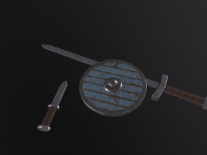 Viking Weapons 3D Model