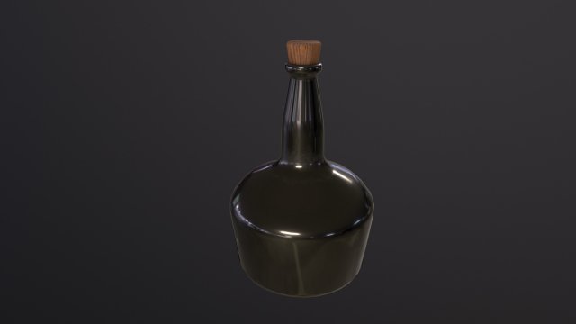 Rum Bottle Modèle 3D .c4d .max .obj .3ds .fbx .stl .blend 