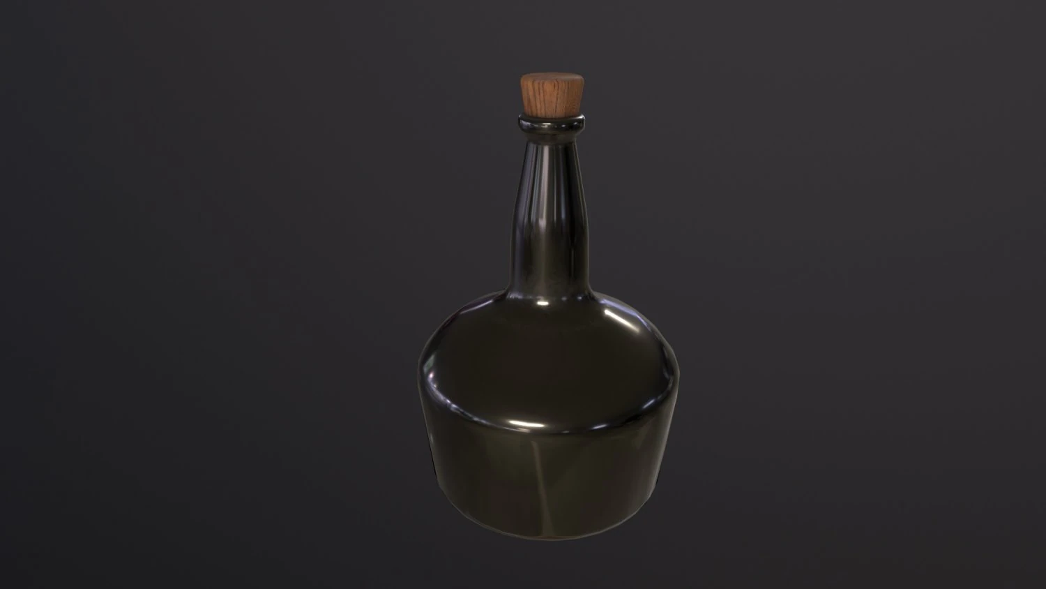 Rum Bottle 3D Model .c4d .max .obj .3ds .fbx .stl .blend 