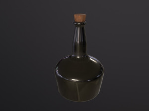 Rum Bottle 3D Model
