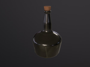Rum Bottle Modèle 3D