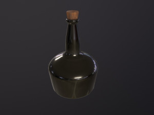 Rum Bottle Modèle 3D