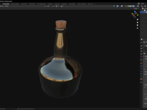 Rum Bottle 3D Model