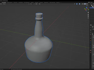 Rum Bottle 3D Model
