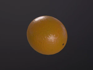 橙子 3D 模型