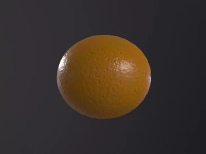 橙子 3D 模型