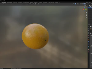 橙子 3D 模型