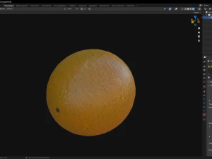 橙子 3D 模型