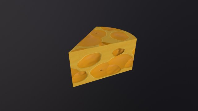 Cheese 3D 模型 .c4d .max .obj .3ds .fbx .stl .blend 
