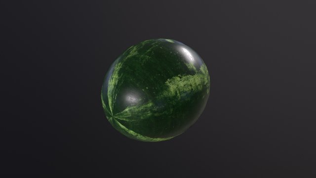 Watermelon 3D-Modell .c4d .max .obj .3ds .fbx .stl .blend 