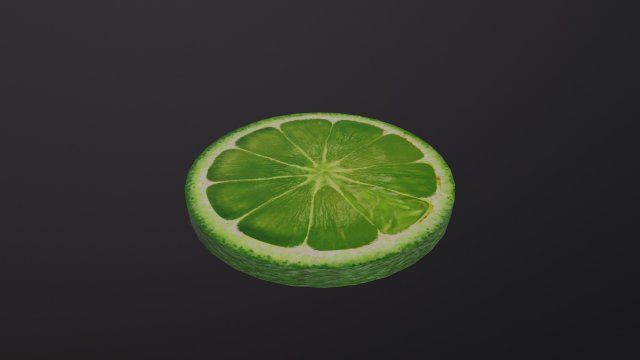 A Slice of Lime Modello 3D .c4d .max .obj .3ds .fbx .stl .blend 