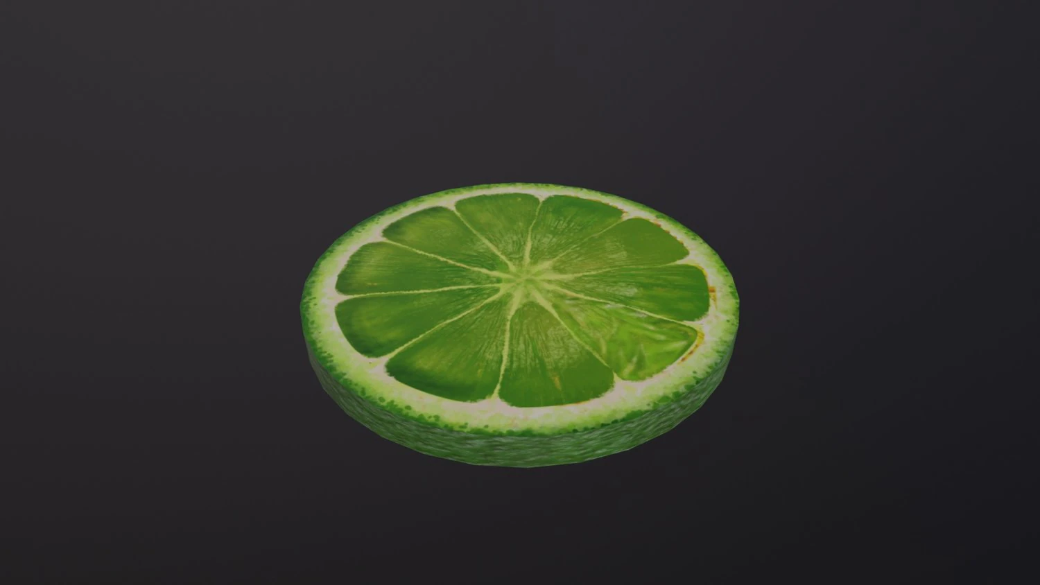 A Slice of Lime 3D Model .c4d .max .obj .3ds .fbx .stl .blend 
