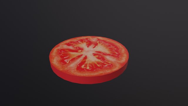 Slice of Tomato Modello 3D .c4d .max .obj .3ds .fbx .stl .blend 