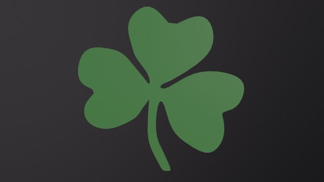Shamrock 3D Модель .c4d .max .obj .3ds .fbx .stl .blend 