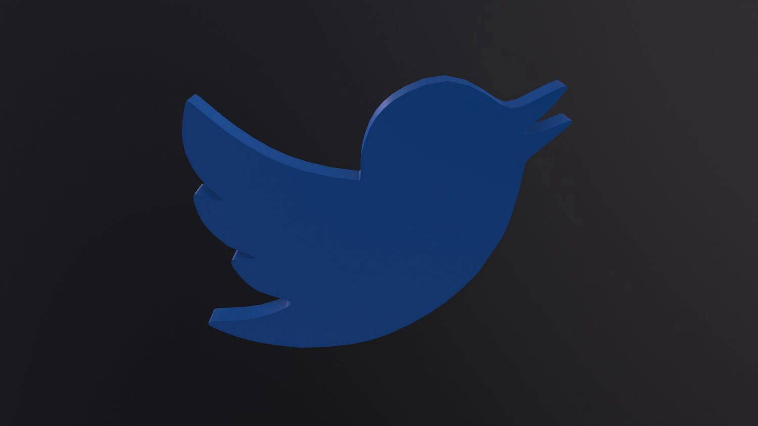Twitter Bird Logo 3D Model .c4d .max .obj .3ds .fbx .stl .blend 