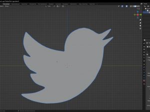 Twitter Bird Logo 3D 모델