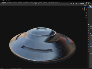 UFO Spaceship Model 3D