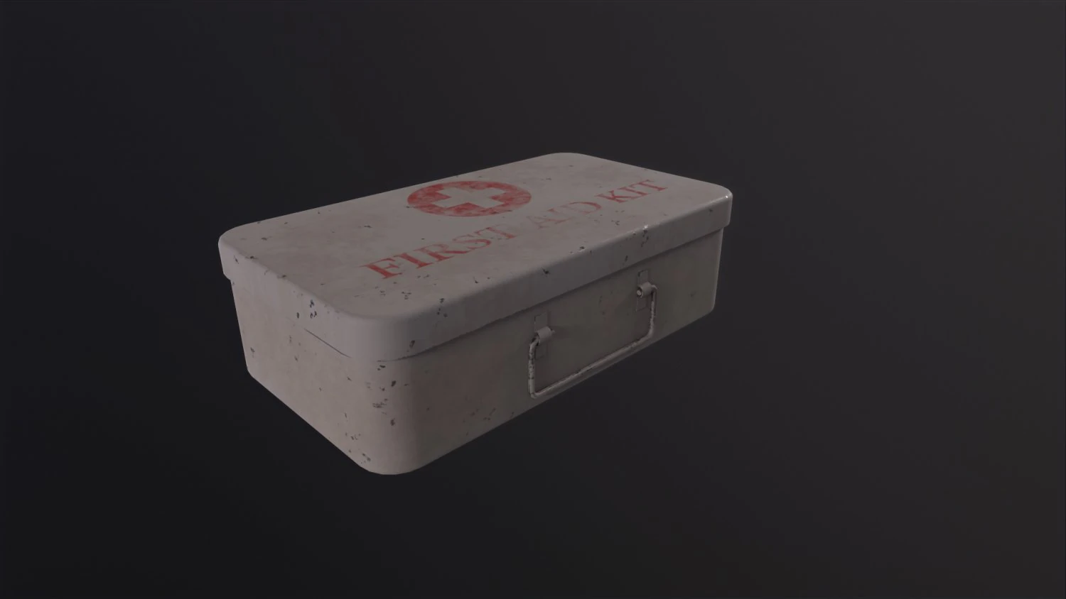 Vintage First Aid Kit 3D Model .c4d .max .obj .3ds .fbx .stl .blend 