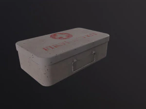 Zabytkowa apteczka pierwszej pomocy Model 3D