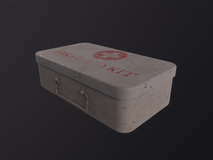 Vintage First Aid Kit 3D Модель