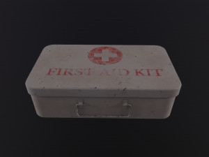 Vintage First Aid Kit 3D Модель