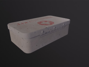 Vintage First Aid Kit 3D Модель